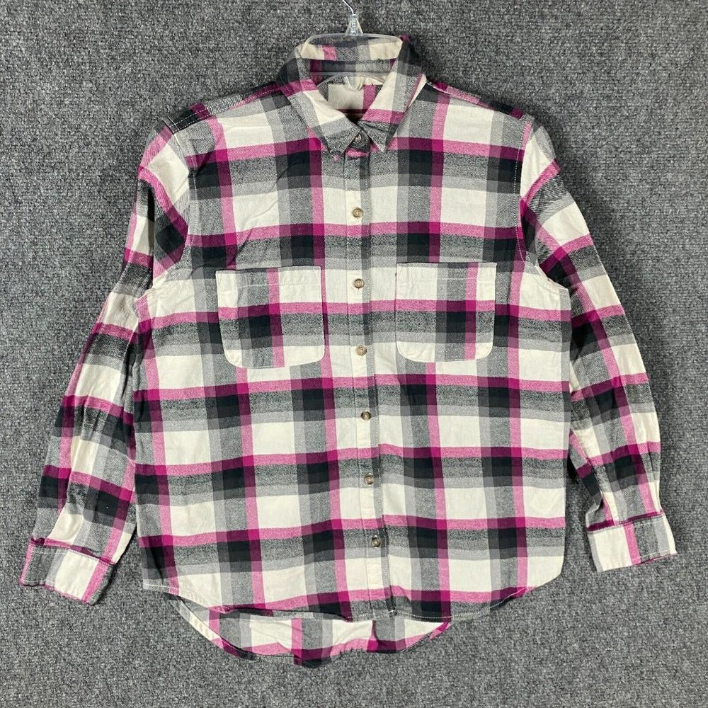 Universal Thread Flannel Women's XS Plaid Multicolor Cotton Blend Extra Small